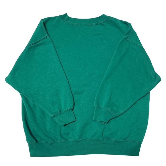 The Limited Crewneck Sweatshirt Youth Large Green Vintage Flag Graphic Retro 90s - Picture 2 of 3